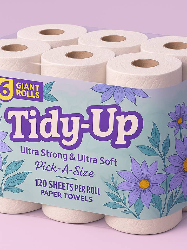 Essuie-tout géant Roll Tidy-Up 6 rouleaux pour la vente par Blossom