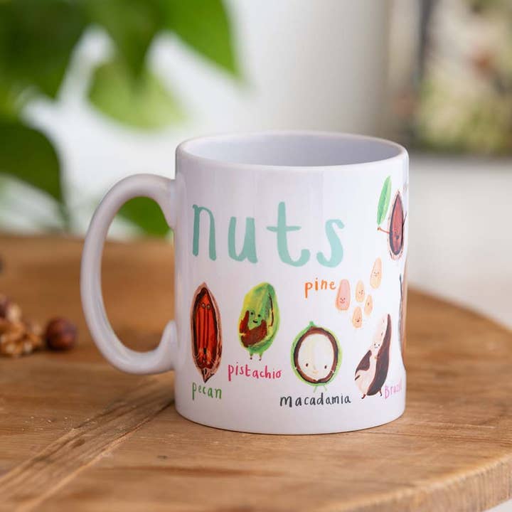 Sarah Edmonds Illustration – wholesale Coffee mug – Nuts Ceramic Mug4