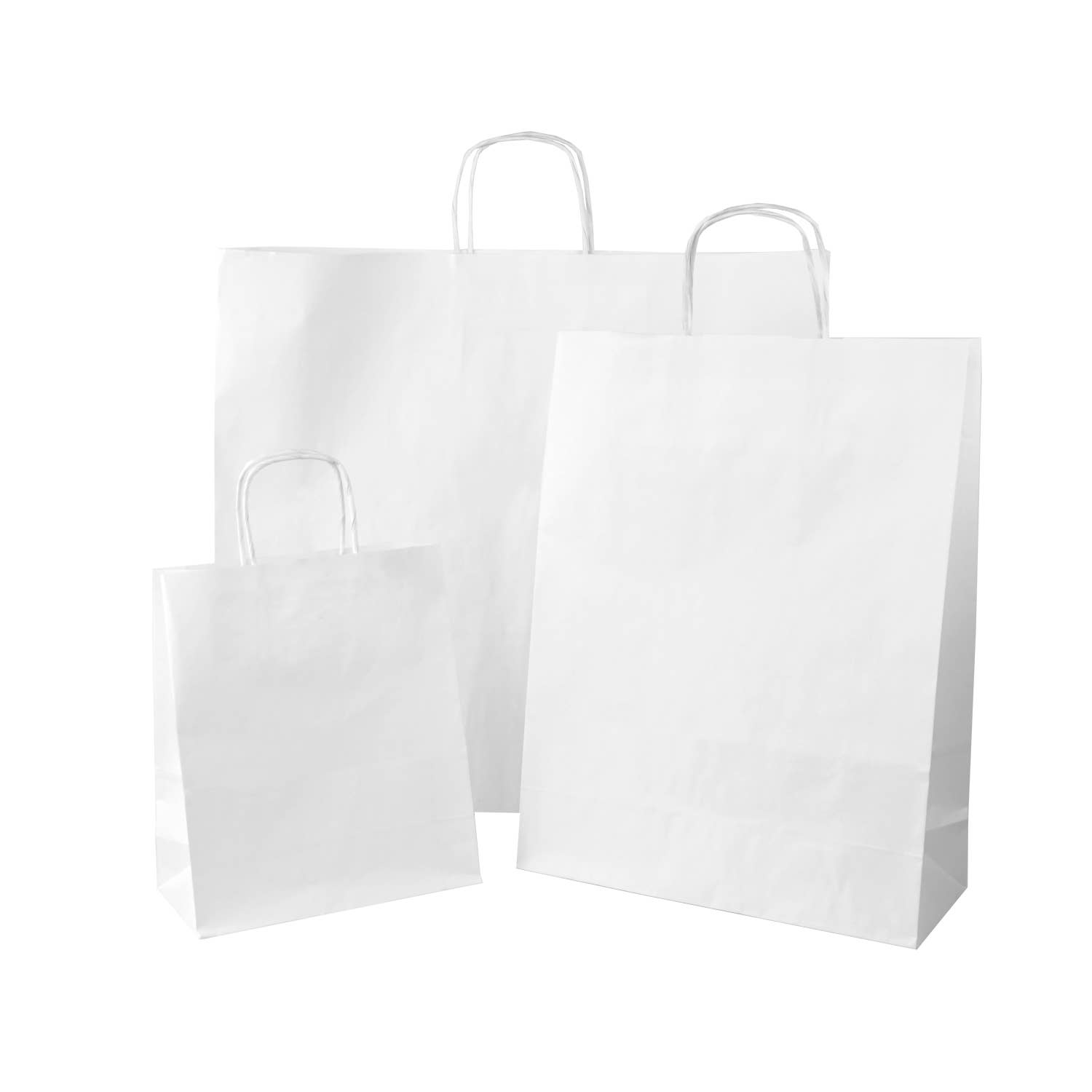 M2PACK – wholesale Gift bag – Automatic Paper Bag Kraft White 22+10x252