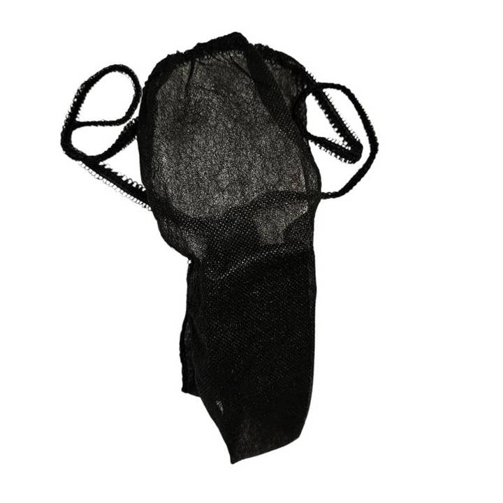 Cire & Jolie - Wholesale Cotton Pad - Women's black disposable thong by 50