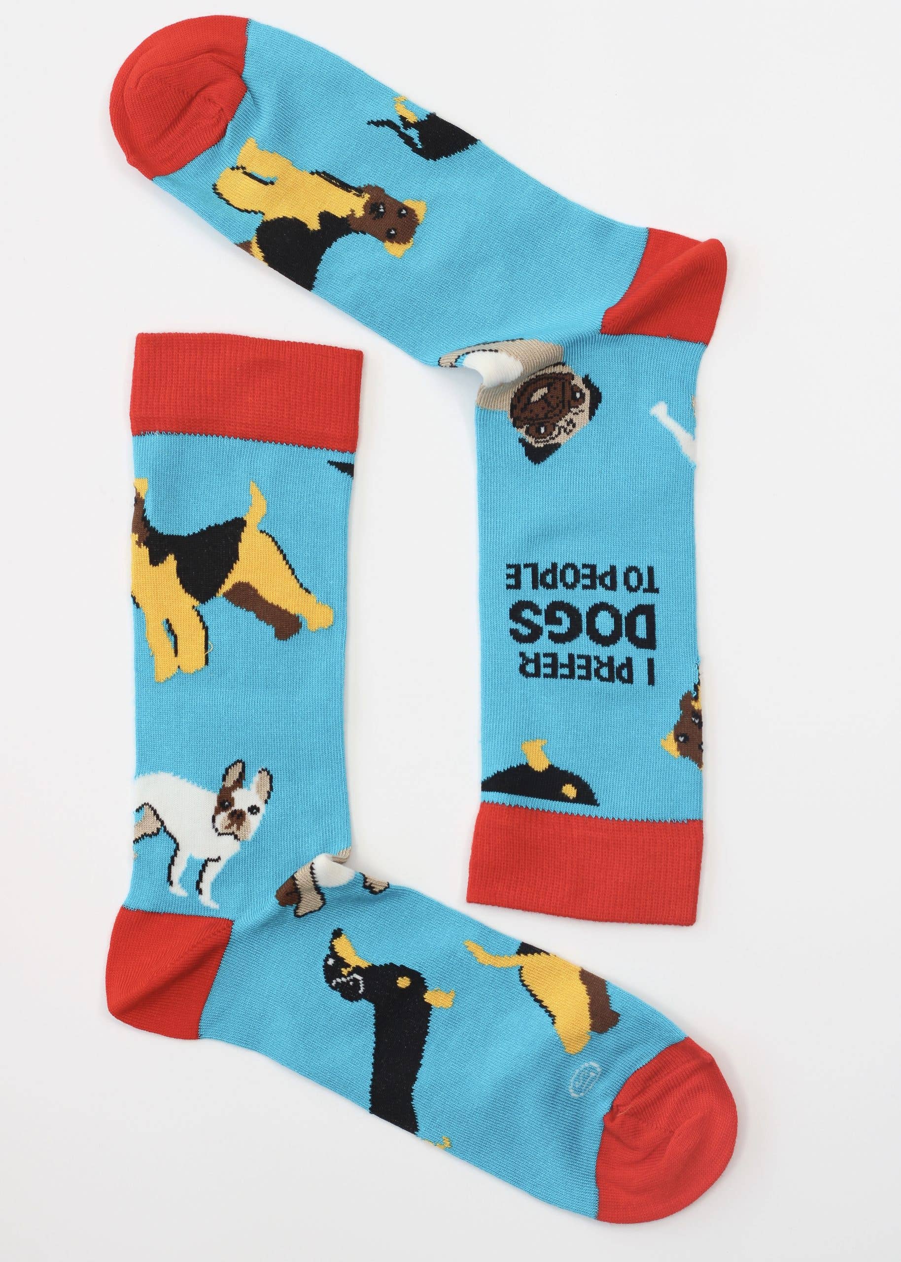 Smiling Faces – wholesale Socks – Men's – I prefer dogs to people - Mens Bamboo Socks1