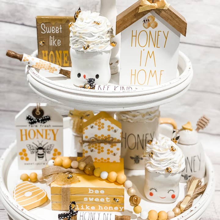 Crafted Hive Culture - Wholesale Decorative Tabletop Object - honey im home house set3