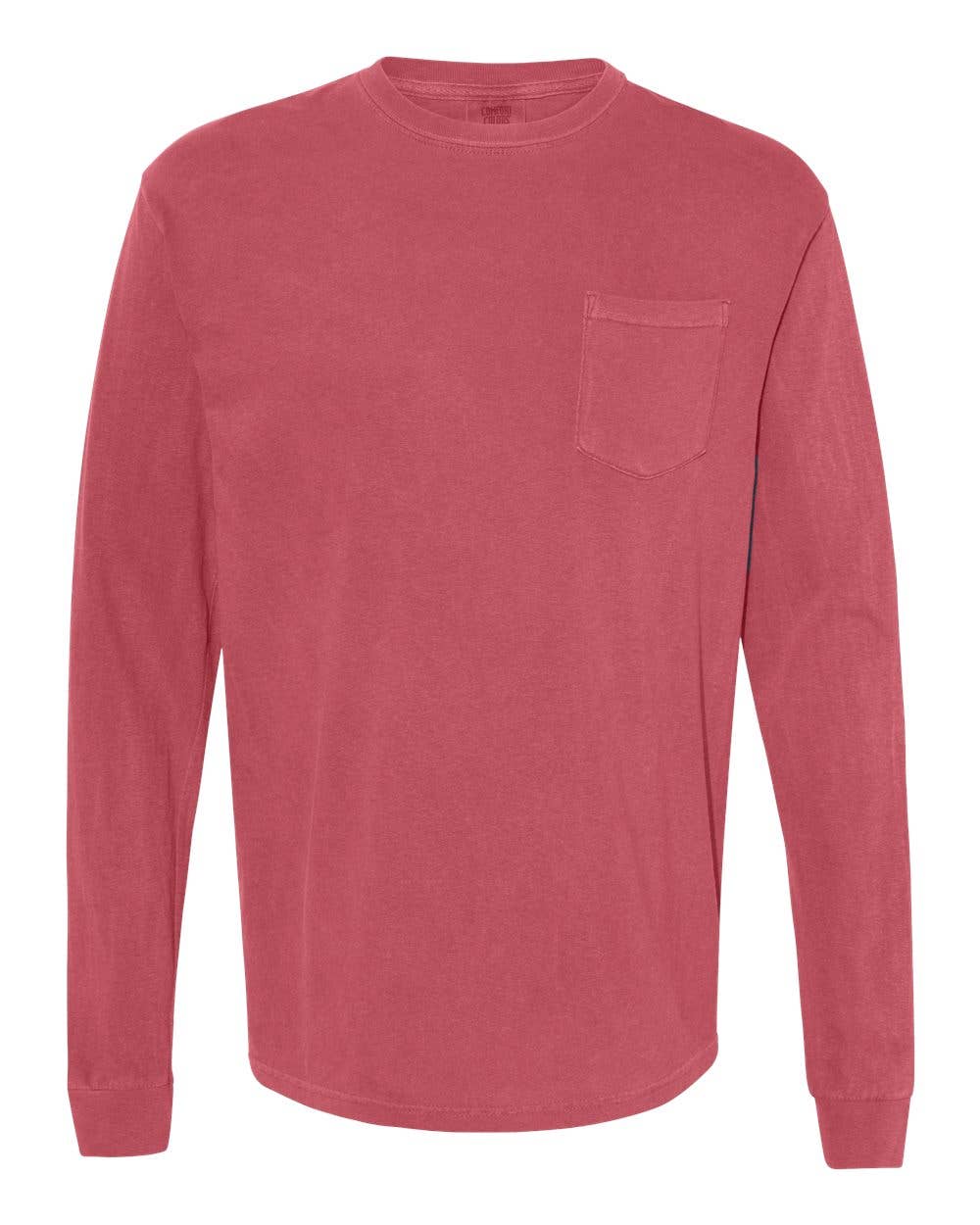 MYES BULK APPAREL - Wholesale T-Shirt - Unisex - Comfort Colors 100% Cotton Long Sleeve Pocket Unisex Shirt12