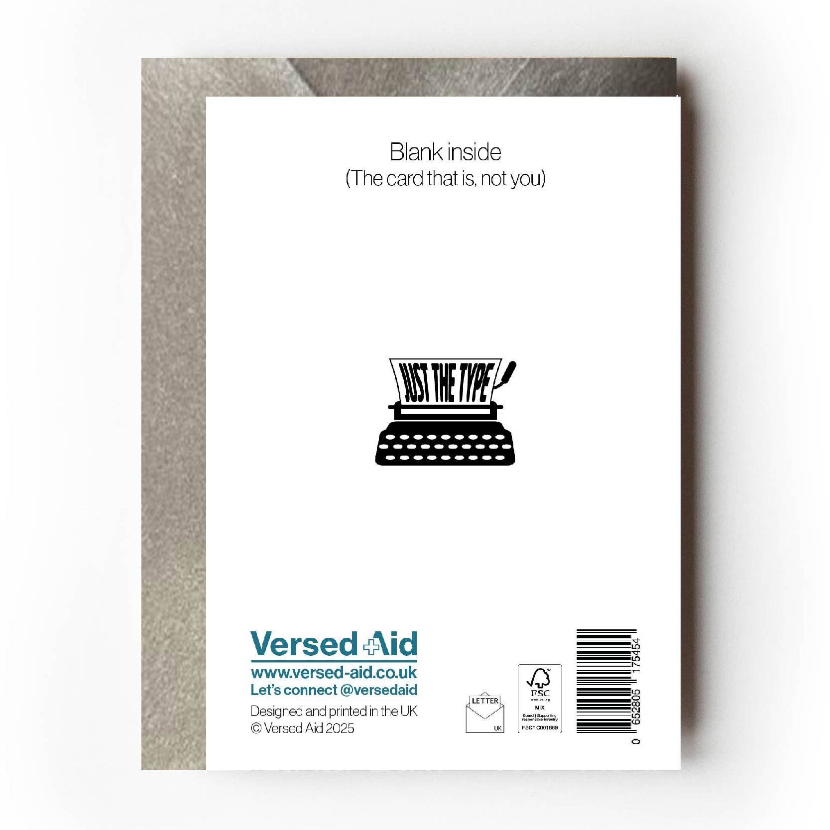 VERSED AID - Wholesale Birthday Card - Lawn stripes | Funny birthday / any occasion card for him2
