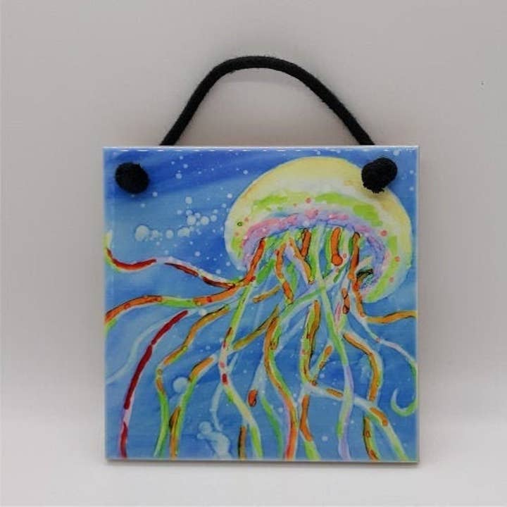 Carreau de céramique Chemin de Méduse pour la vente par Florida Vibes Art / Mungo Key Designs