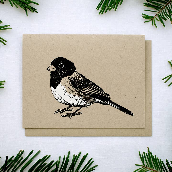 Carte Junco aux yeux noirs pour la vente par Farm and Finch Creative