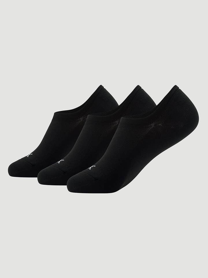 Black Daily Go-To No Show Socks 3 Pack for wholesale on Faire0