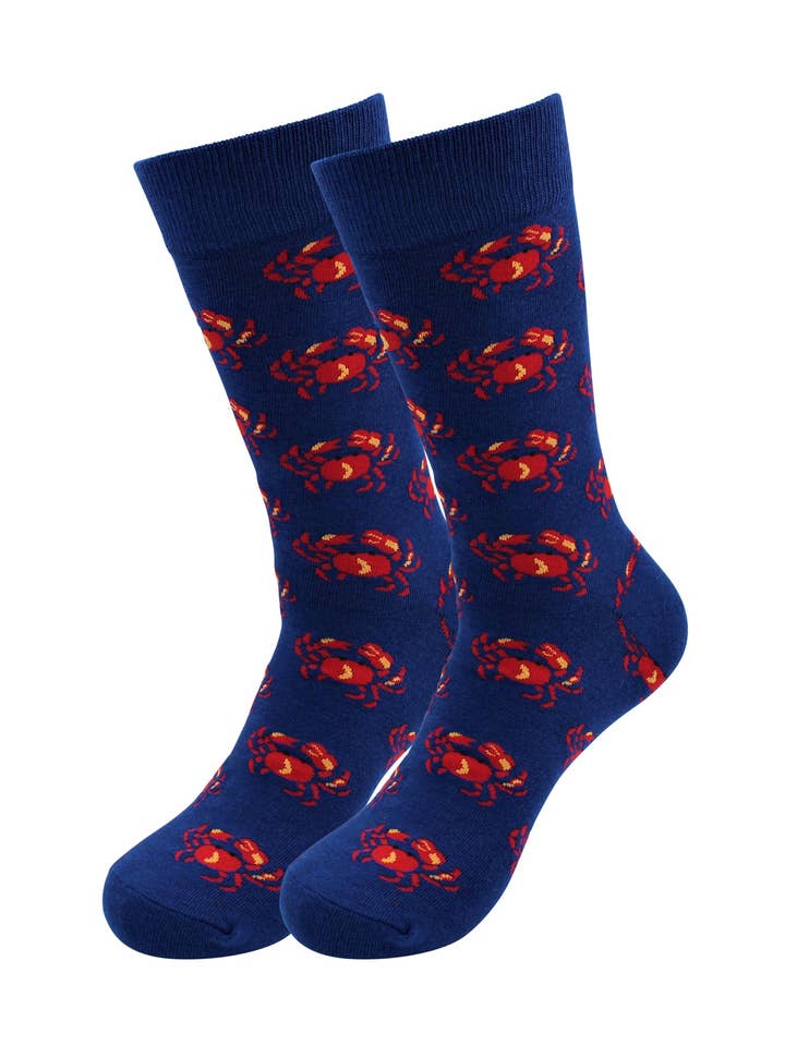 Sick socks - Crab - Seafood Food Service Dress Casual Socks and other Purchase Wholesale crab sweater. Free Returns & Net 60 Terms on Faire trending on Faire.