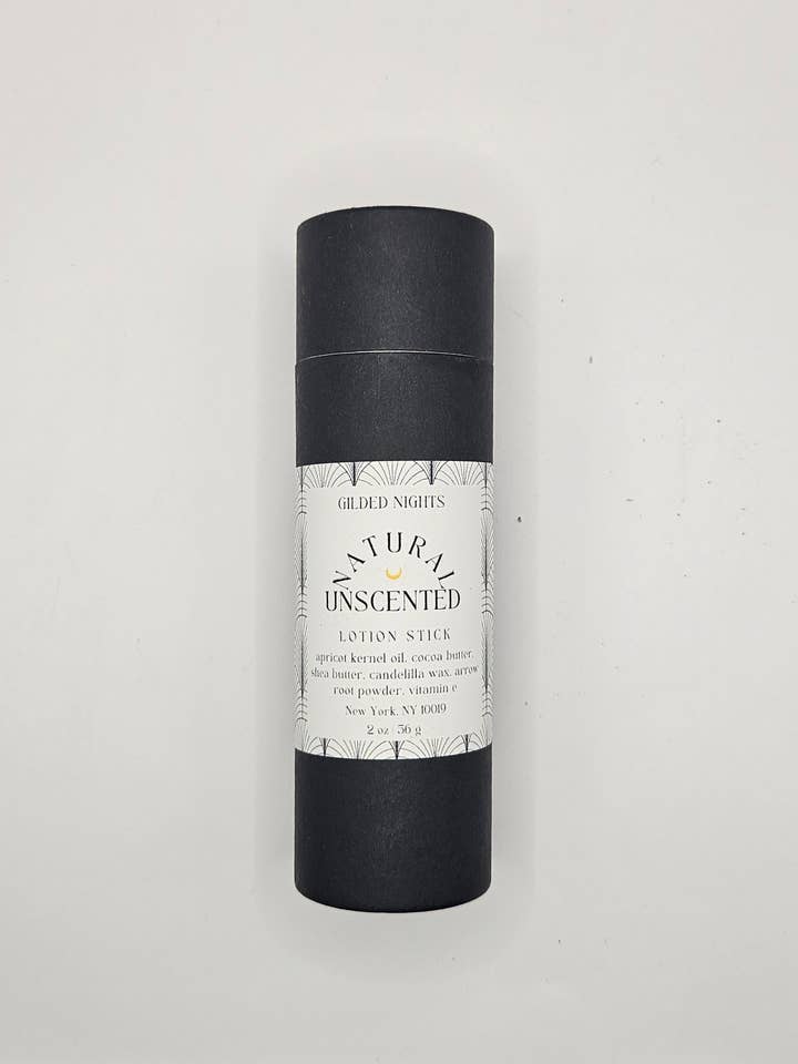 Natural Unscented Lotion Stick for wholesale by Gilded Nights