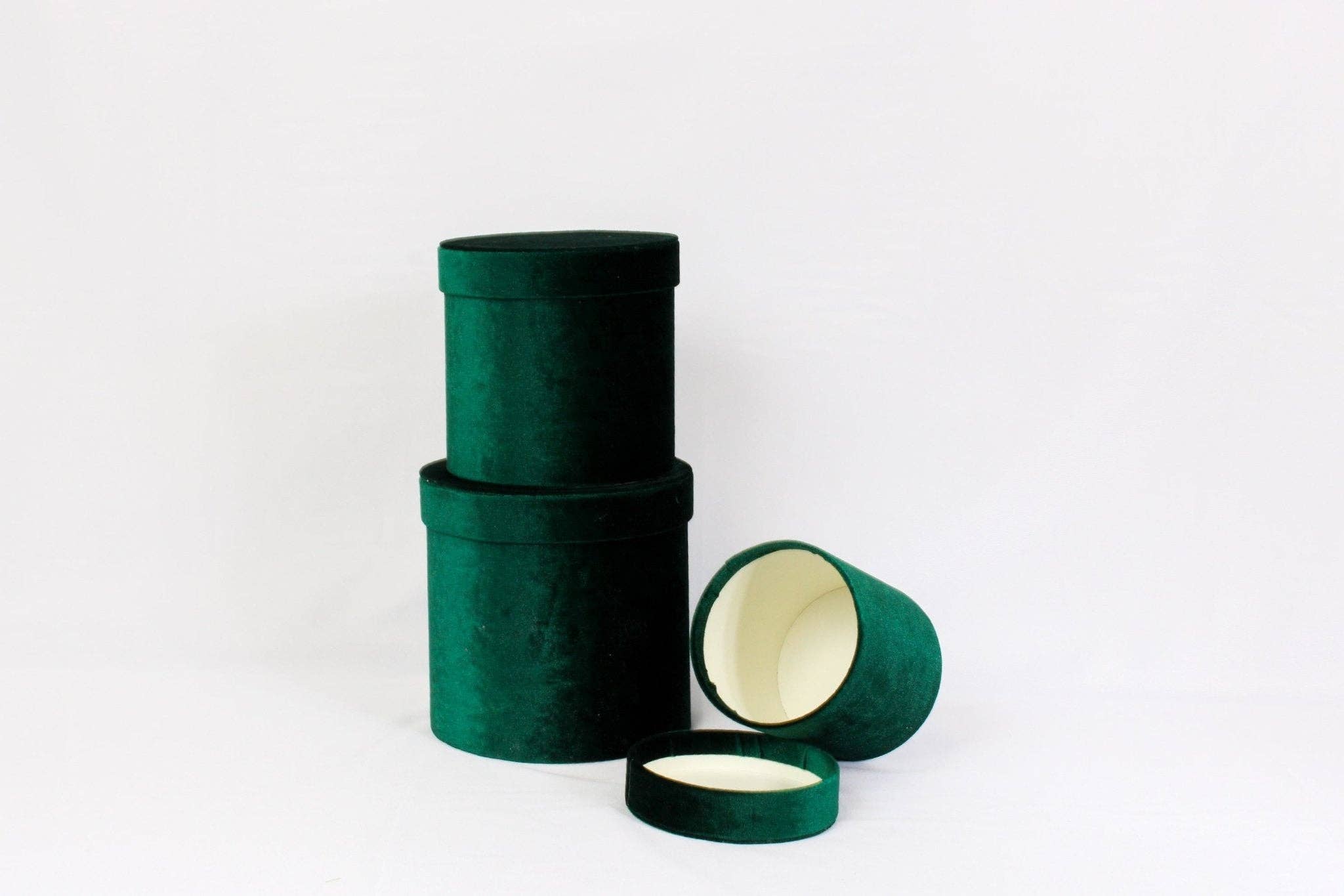 Elegant Design Supply - Wholesale Gift Box - Velvet Round Flower Hat Box with Lid7