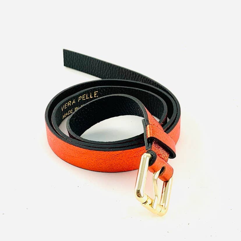 MILANO AMOUR - Vendita all'ingrosso Cintura - Donna - Cintura Laminata Minimal in Pelle11