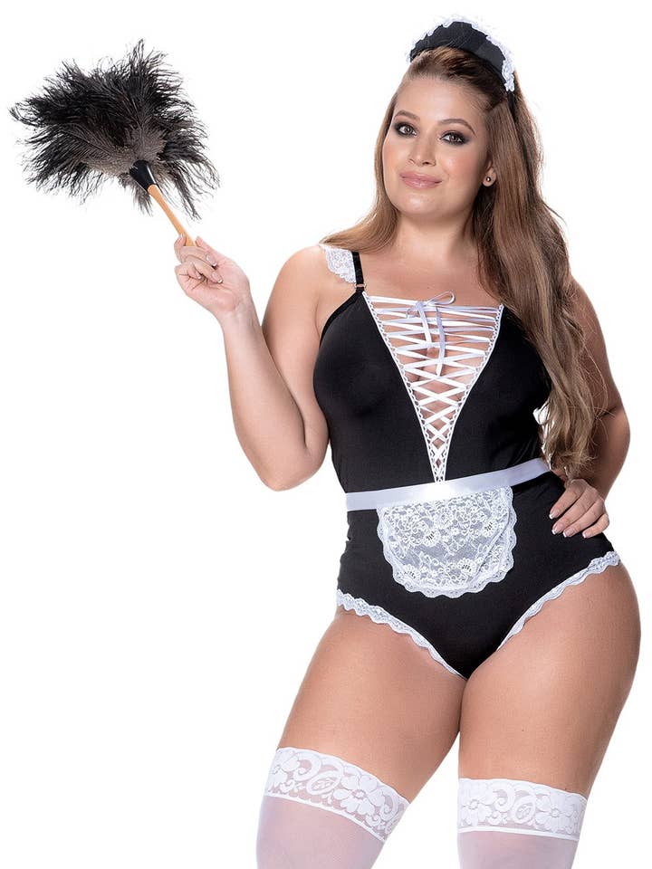 Sexy Dienstmädchen-Kostüm, große Größe -MAL6414XCOS für den Großhandel von Mapalé