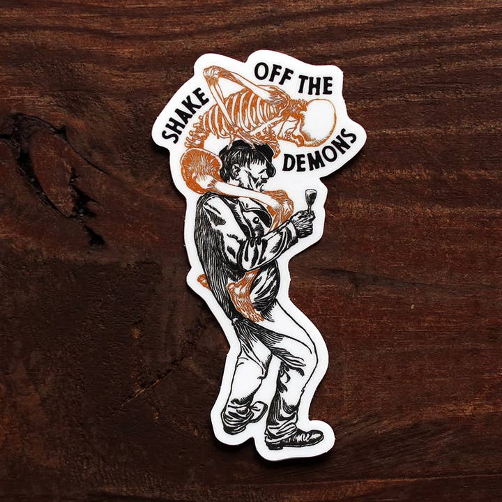 Shake Off the Demons - Sticker for wholesale by Green Cove Collective