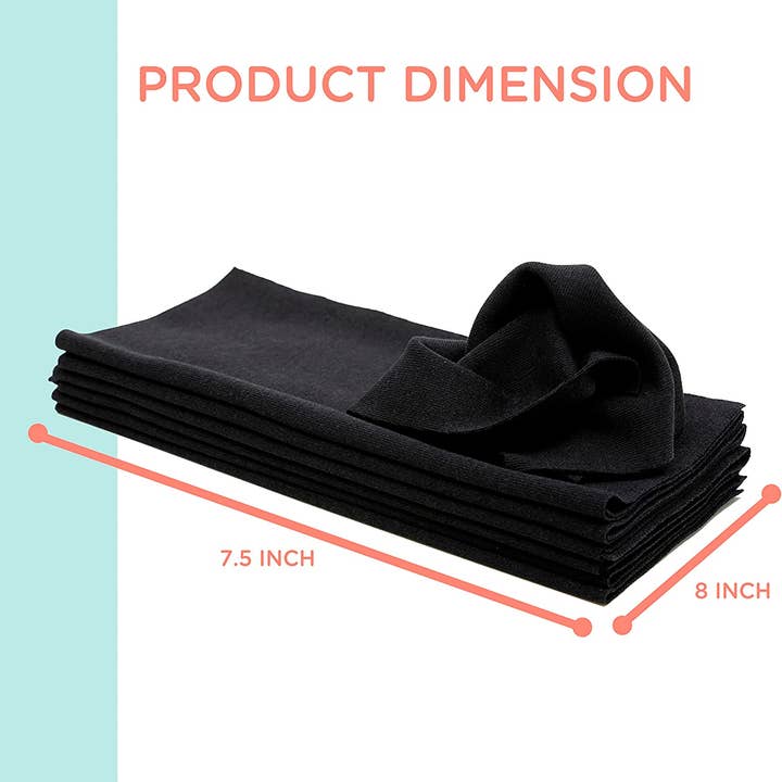 Boaty - Wholesale Tissue Paper - Reusable Tissues - Handkerchiefs, Boaty Box (12, Black)