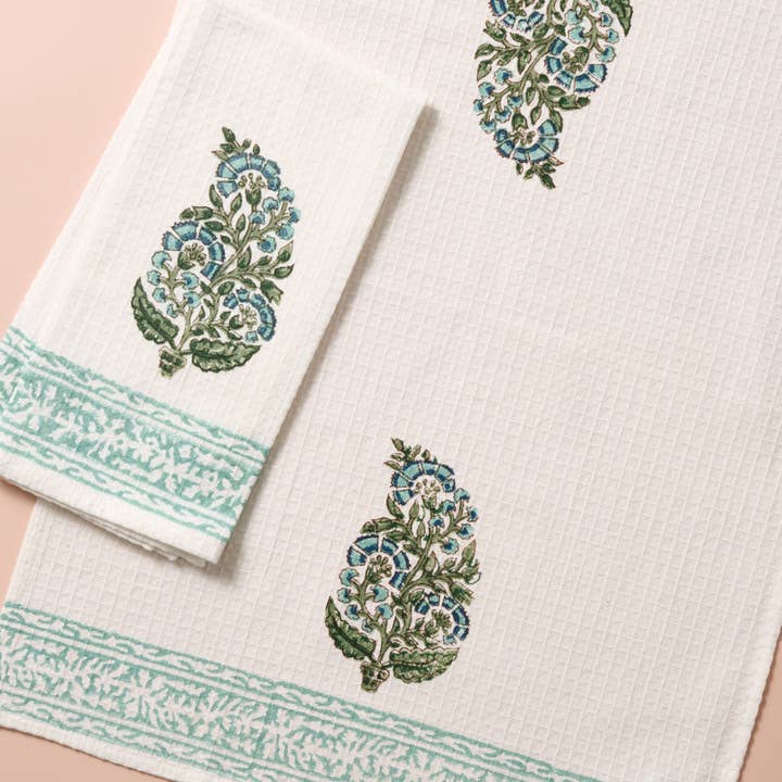 Ten Thousand Villages - Wholesale Hand Towel - Pera Cotton Blockprint Hand Towel Set