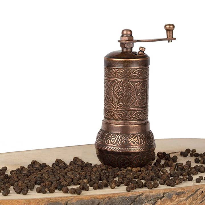 Copper Black Pepper Grinder, Refillable Spice Mill, 4.2 in and other Purchase Wholesale herb grinder for spices. Free Returns & Net 60 Terms on Faire trending on Faire.