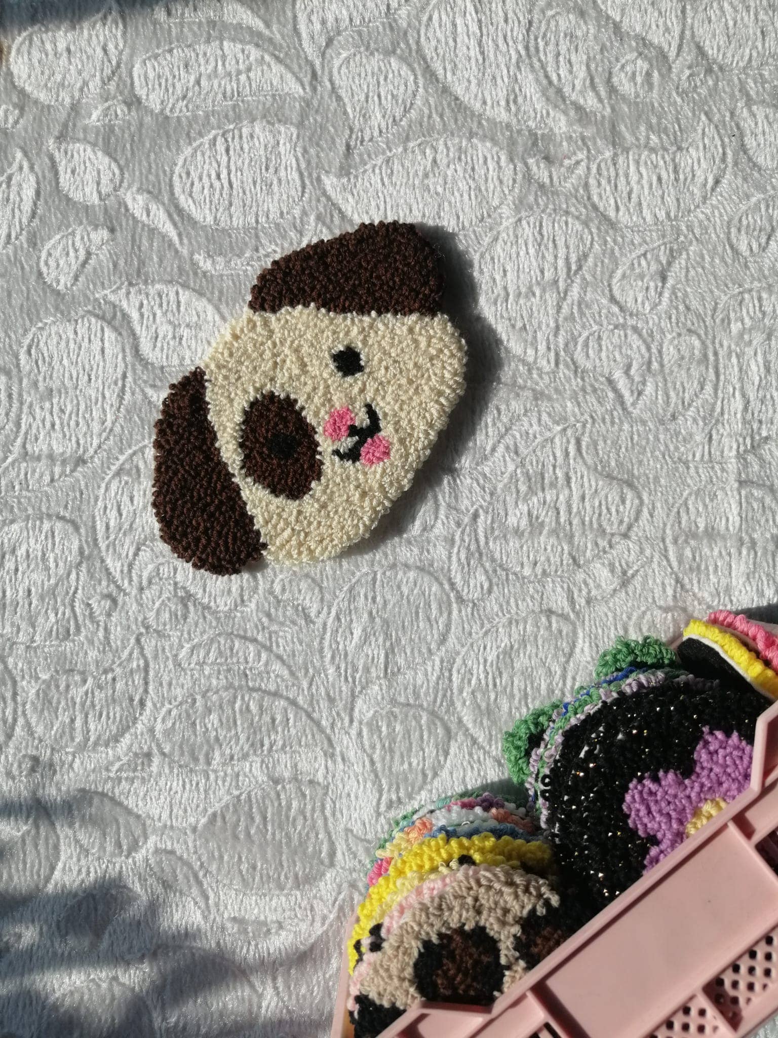 despinacrafting - Wholesale Coasters - Punch Tufted Cup Coaster, Mug Rug, Tufting Rug, Needle Punch2