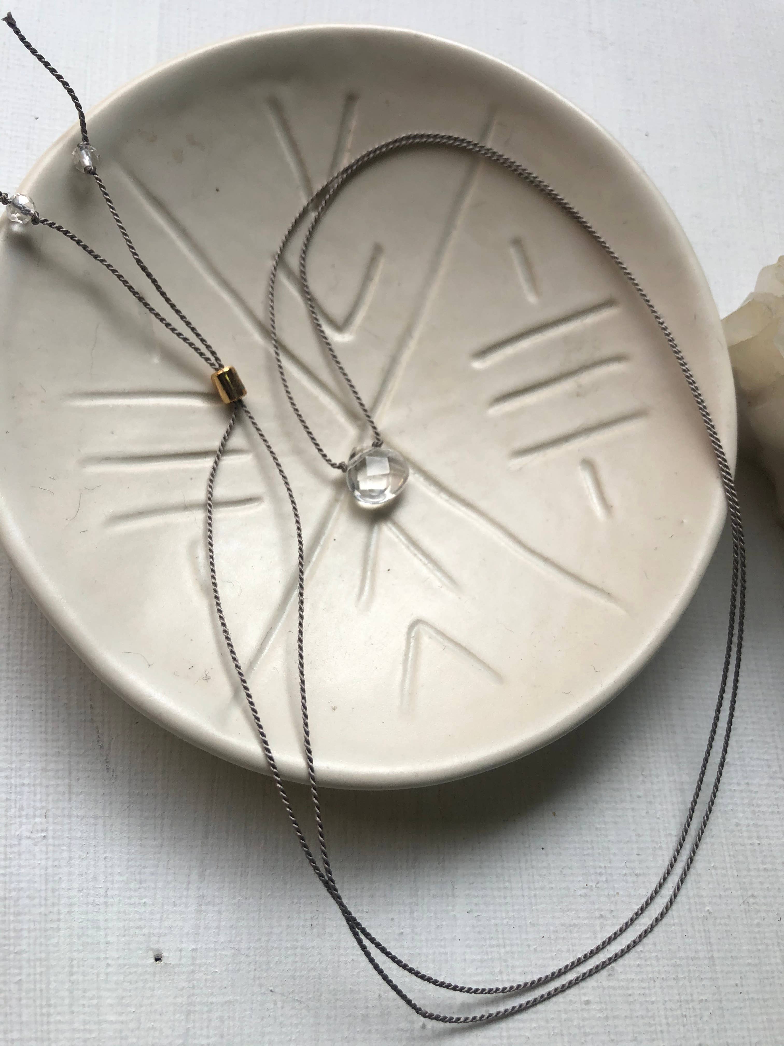 Sunday Girl by Amy DiLamarra - Wholesale Pendant/Charm Necklace - CGN-QTZ | Healing Crystals and Stones Necklace in Crystal Quartz shi1