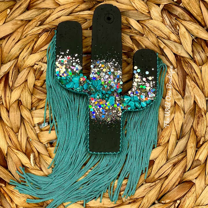 Black Cactus Car Freshie (med eller uden frynser for engroshandel hos The Wild One Boutique Wholesale