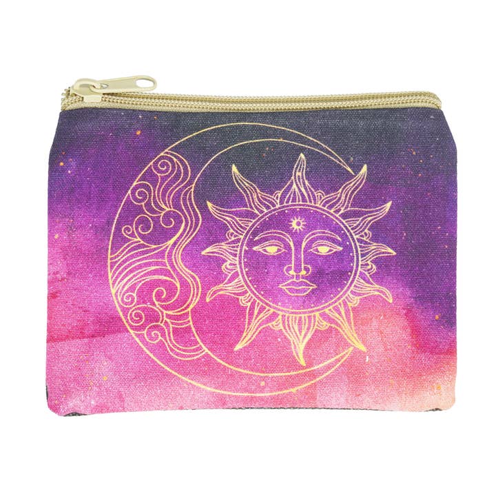 The Sun & Moon Cosmetic Purse for wholesale by Designs by Deekay Inc.