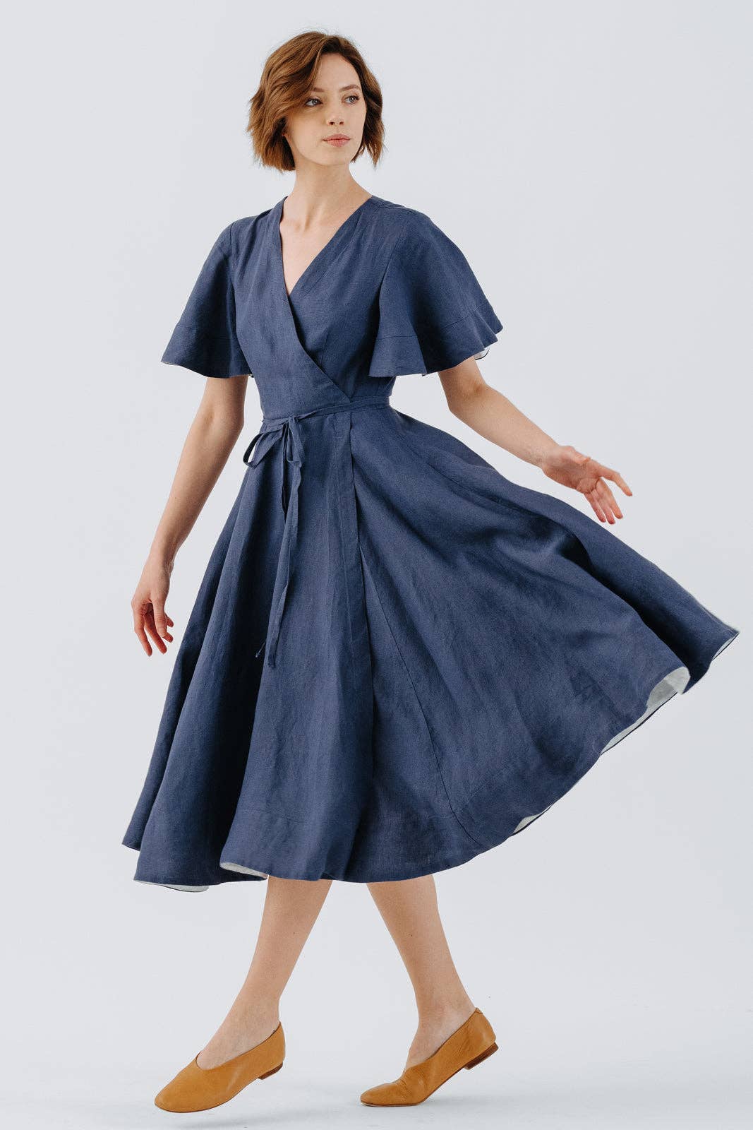 Son de Flor - Wholesale Jurk - Dames - Wikkeljurk met vlindermouwen9