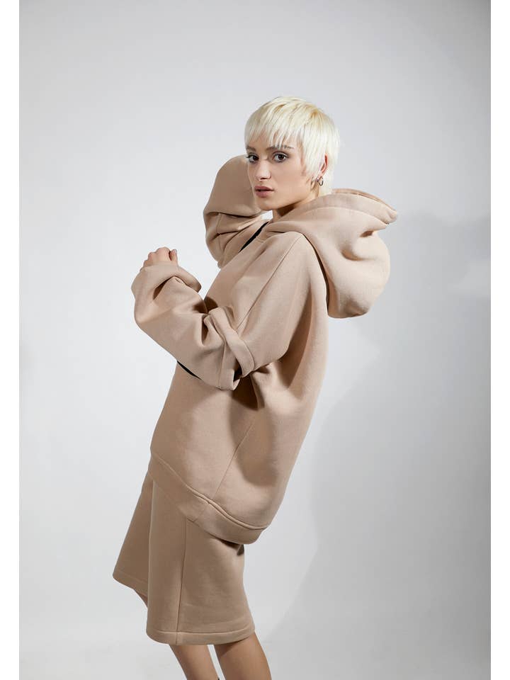 Ketevanna - Wholesale Hoodie - Dames - Modulaire hoodie met afneembare mouwen2