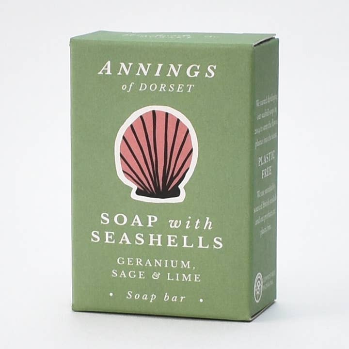 Geranium, Sage & Lime, Soap Bar for wholesale by Annings of Dorset
