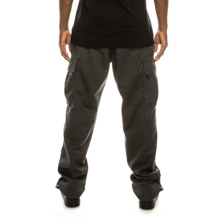 Victorious - Wholesale Pants - Men's - FL77 SOLID FLEECE HEAVYWEIGHT CARGO SWEATPANTS (OPEN PACK)16