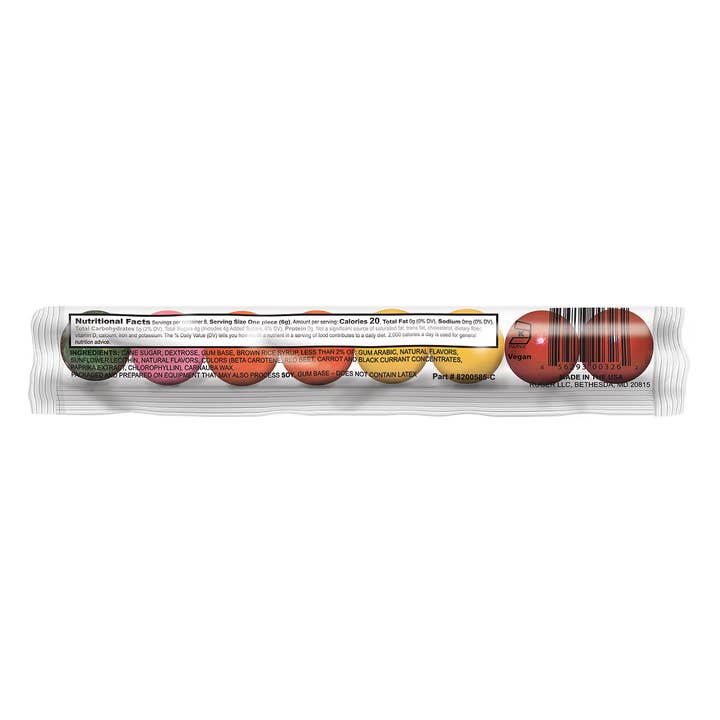 Tree Hugger Gum and Bubble Gum Filled Candy - Venta al por mayor Chicles - Goma de mascar Tree Hugger Fantastic Fruit, 8 unidades, 12 unidades por pantalla