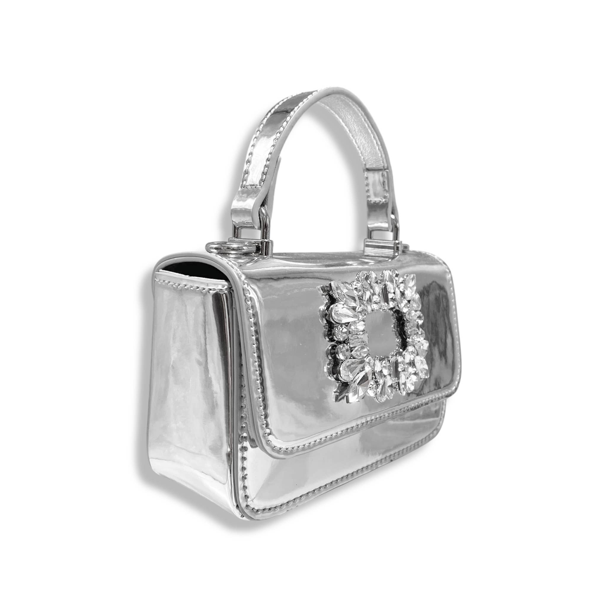 Doe a Dear - Vente Sac à bandoulière – enfant - B1383 Sac Verni Décoré de Strass (5 Couleurs)20