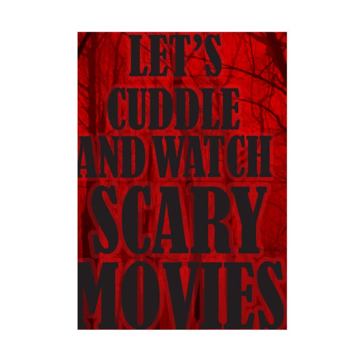 Kalan - Wholesale Magnet - Let Us Cuddle and Watch Scary Movies Jumbo Magnet0
