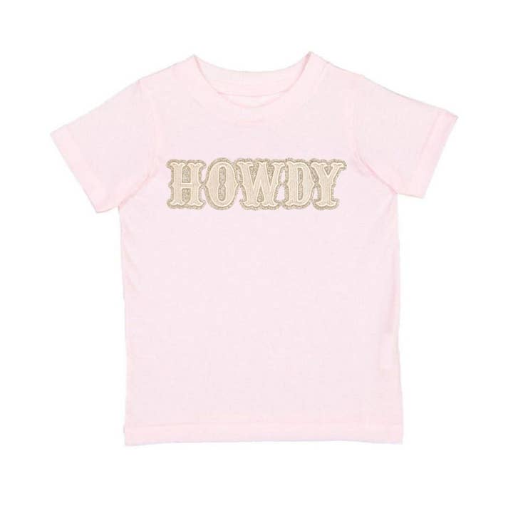 Maglietta a Maniche Corte Howdy Patch - Abbigliamento Western - Bambini per la vendita all'ingrosso da parte di Sweet Wink