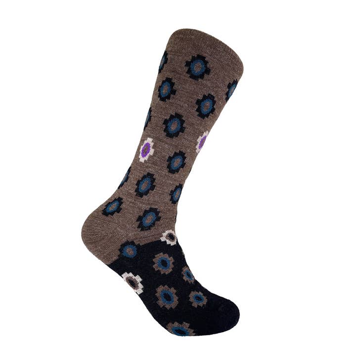 Alpaca Socks - Incan - Mahogany for wholesale by Shupaca Alpaca