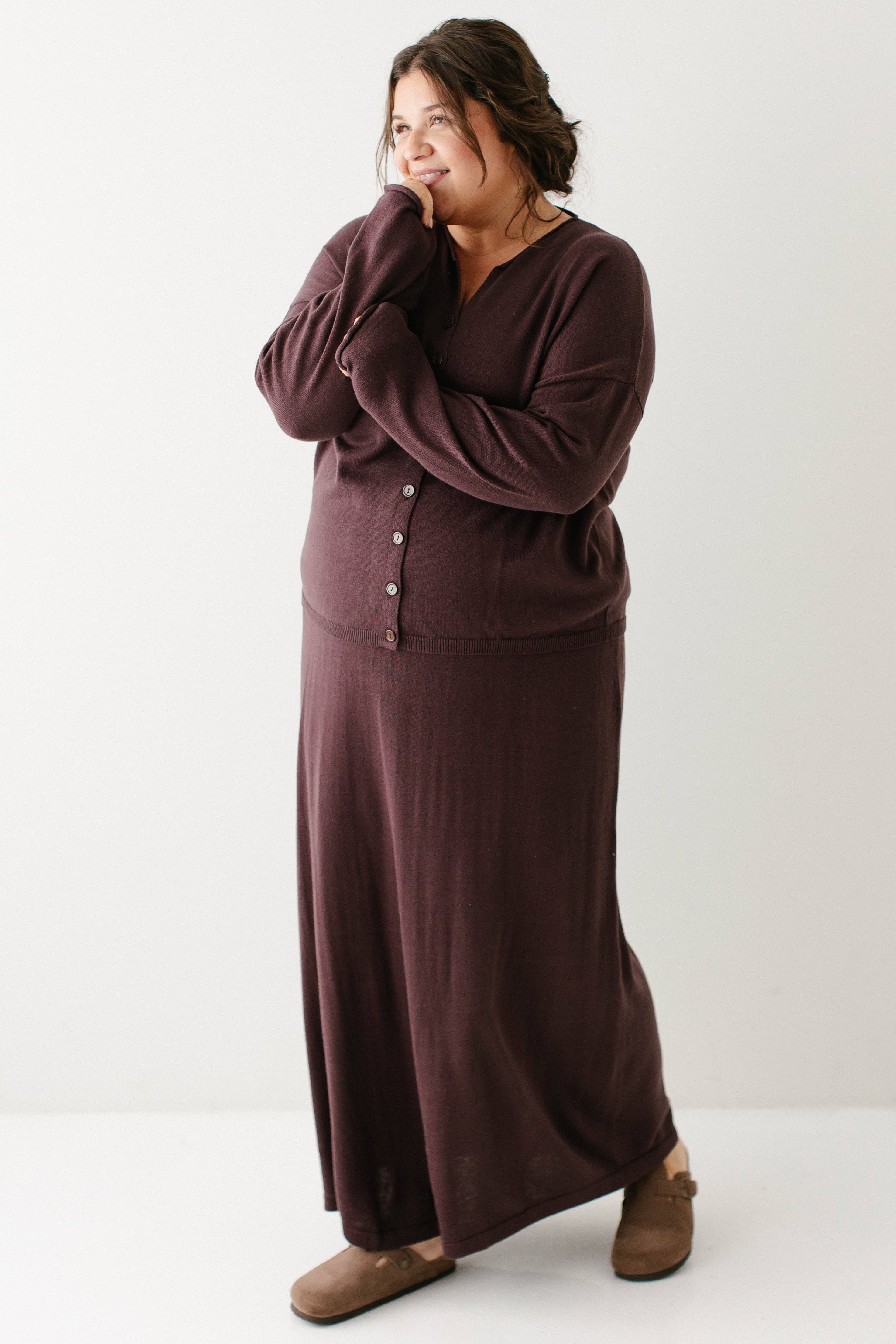 The Main Street Exchange - Wholesale Skirt - Women's - 'Jana' Cotton Blend Midi Sweater Skirt16