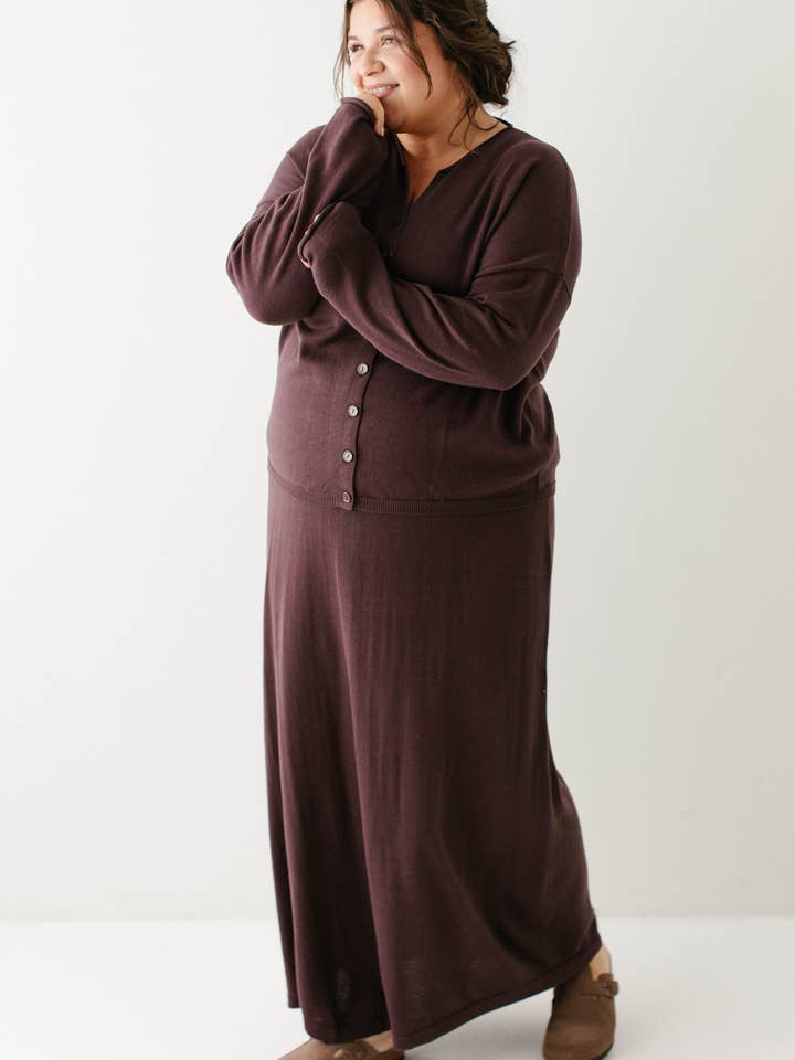 The Main Street Exchange - Wholesale Skirt - Women's - 'Jana' Cotton Blend Midi Sweater Skirt16