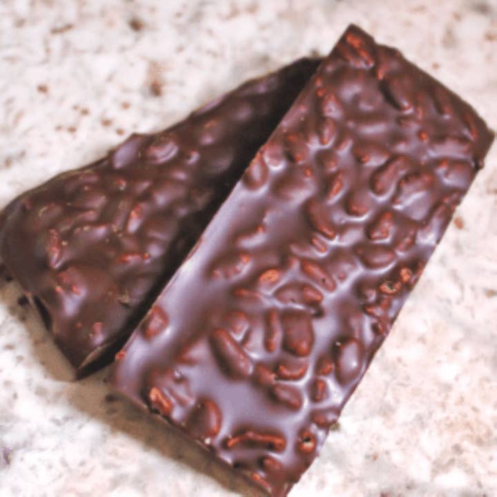 Trendz - Wholesale Chocolate Bar - Allulose - 2 oz Dark Chocolate Bar With Rice Crisps