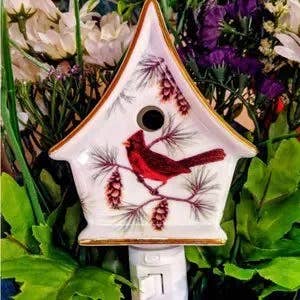 Green Pastures Wholesale - Wholesale Night Light - Night Lights - Porcelain Cardinal 2