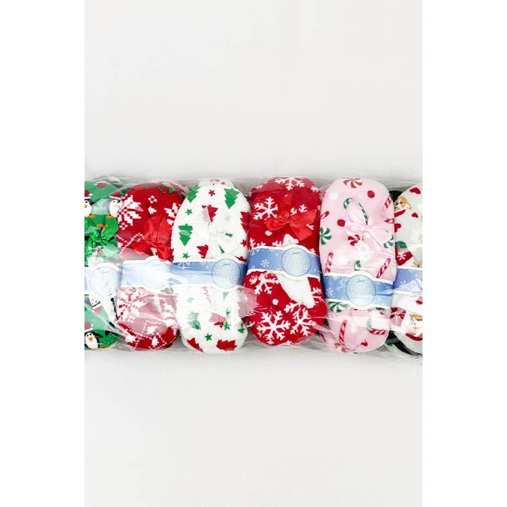 MIX COLOR Christmas Theme Indoor Slipper for wholesale on Faire