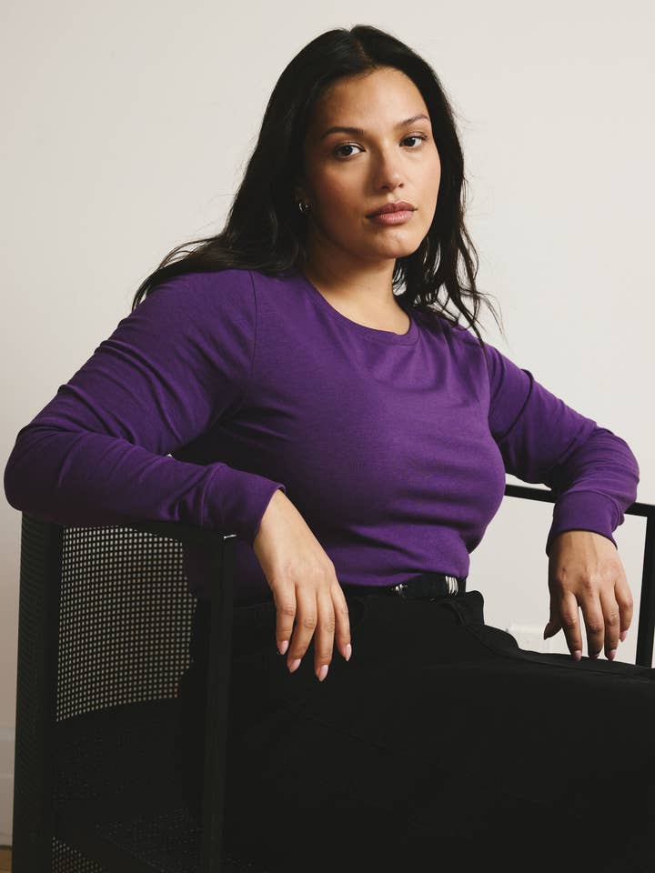 Long Sleeve Tee Rex - Grape for wholesale on Faire2