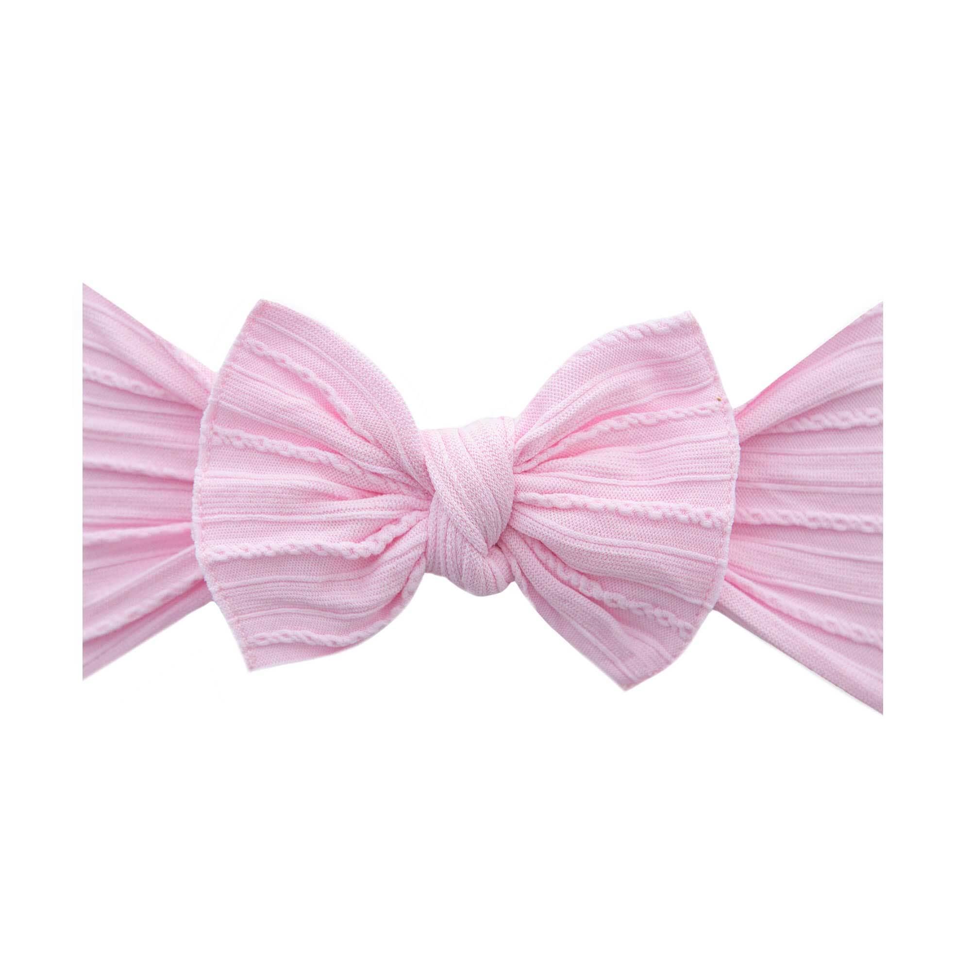 Baby Bling Bows - Wholesale Hair Bow - Baby - Baby Bling® Cable Knit Knot soft nylon headband2