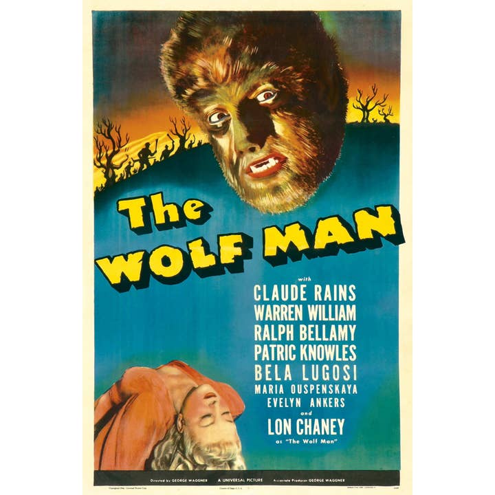 The Wolfman Vintage Movie Retro Posters 16 x 24 for wholesale by BMS BIZ