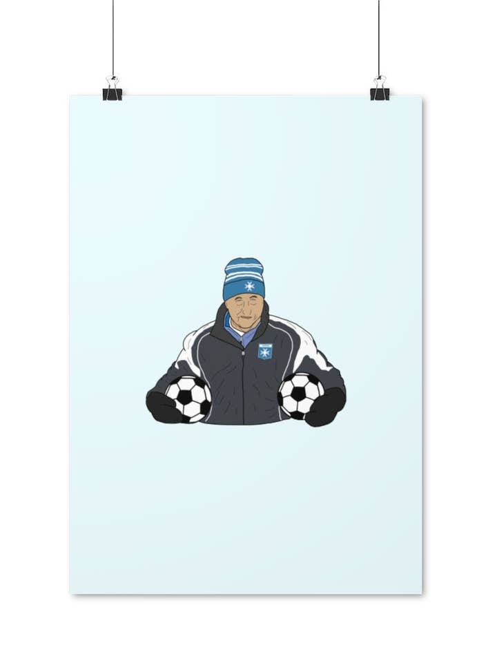 Cartaz de Guy Roux por atacado de Foot Dimanche