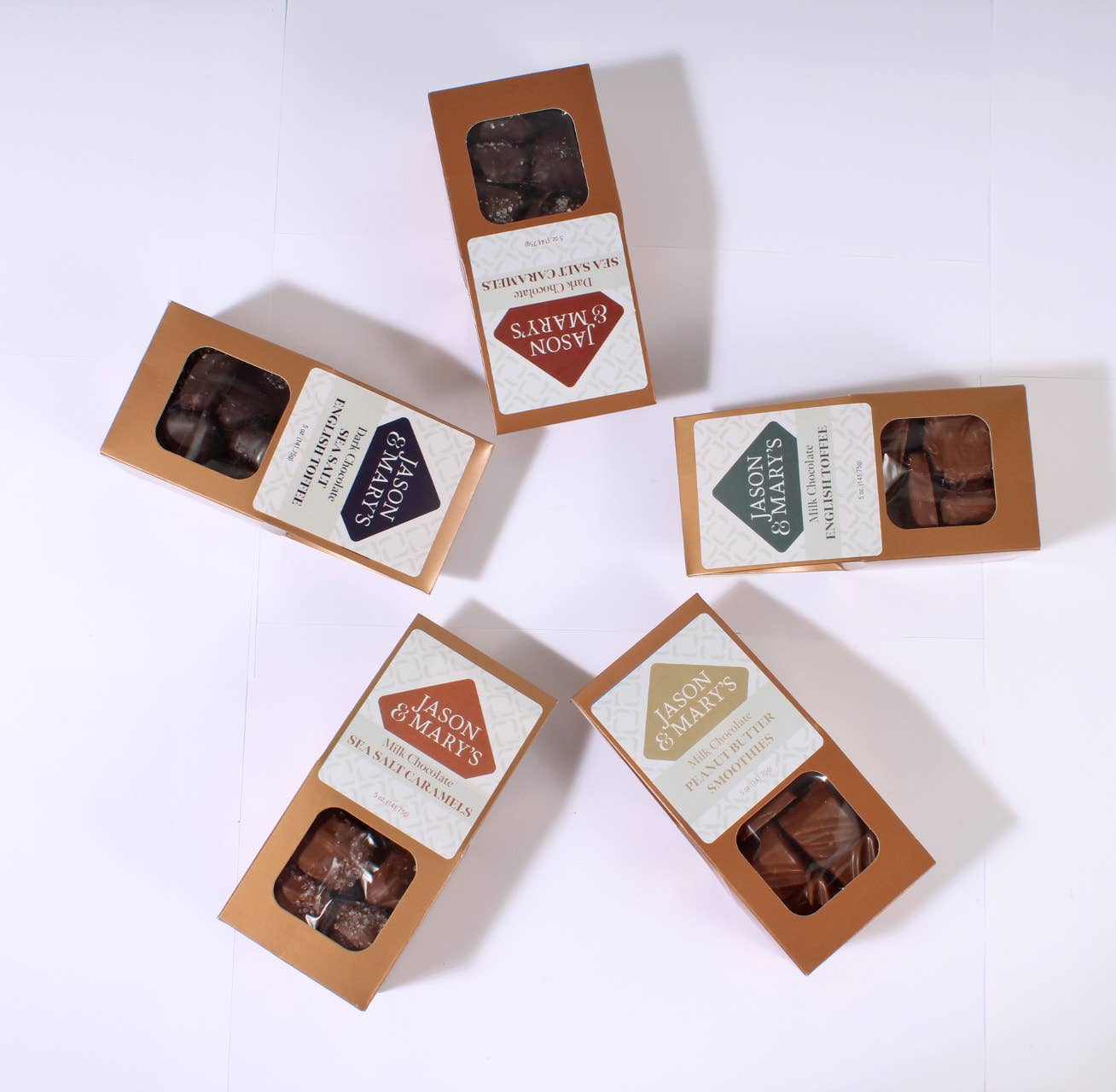 Coblentz Chocolate Company - Wholesale Toffee - Dark English Toffee With Sea Salt Gable Box6