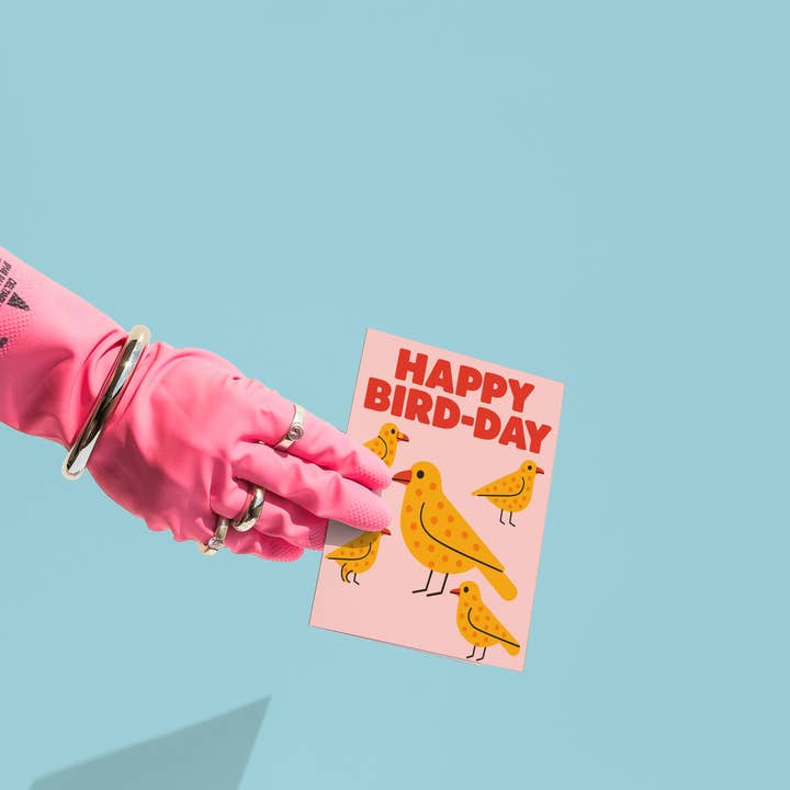 Soko Says - Wholesale Birthday Card - Happy "Bird-Day" Card