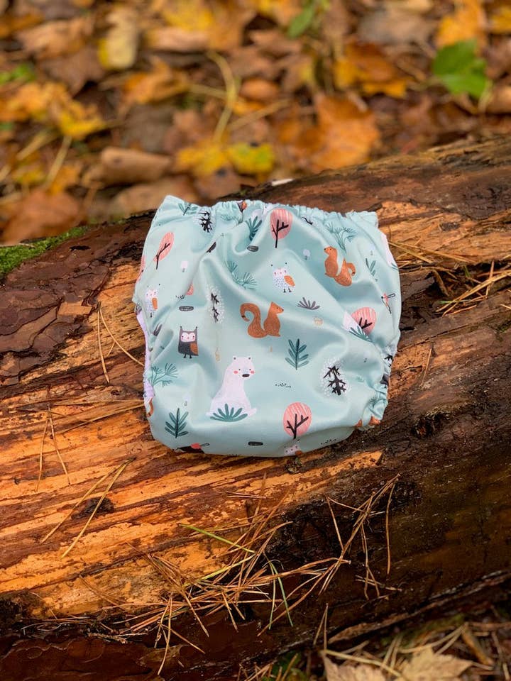 Lillie and Tom – wholesale Tygblöja - Baby – Pocket blöja - in i skogen