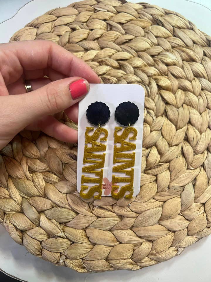 Colgantes acrílicos con el nombre del equipo de fútbol profesional para venta al por mayor de Watch Me Bloom