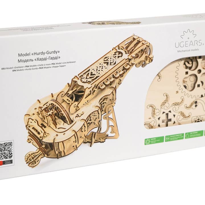 Ukidz LLC - Wholesale DIY Craft Kit - UGears Hurdy-Gurdy -Wooden 3D Puzzles - DIY