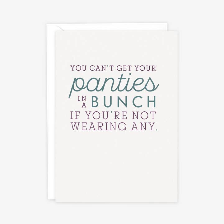 Calcinha em um monte | engraçado motivacional amigo sass notecard por atacado de Vim & Vigor Designs