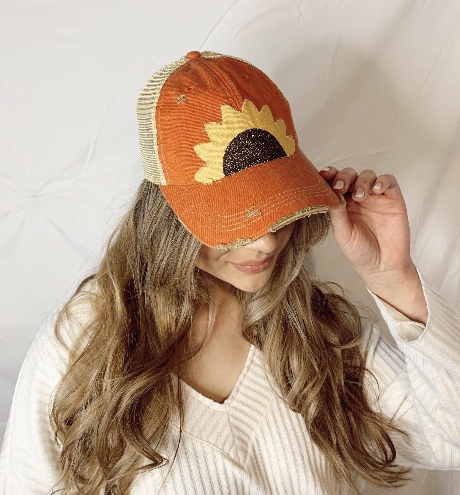 BohoGroove - Wholesale Trucker Hat - Women's - Sunflower Hat10