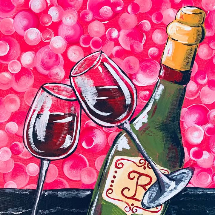 Cheers to Us DIY Painting Art Kit for wholesale by The Boozy Bookworm Art Kits & Books